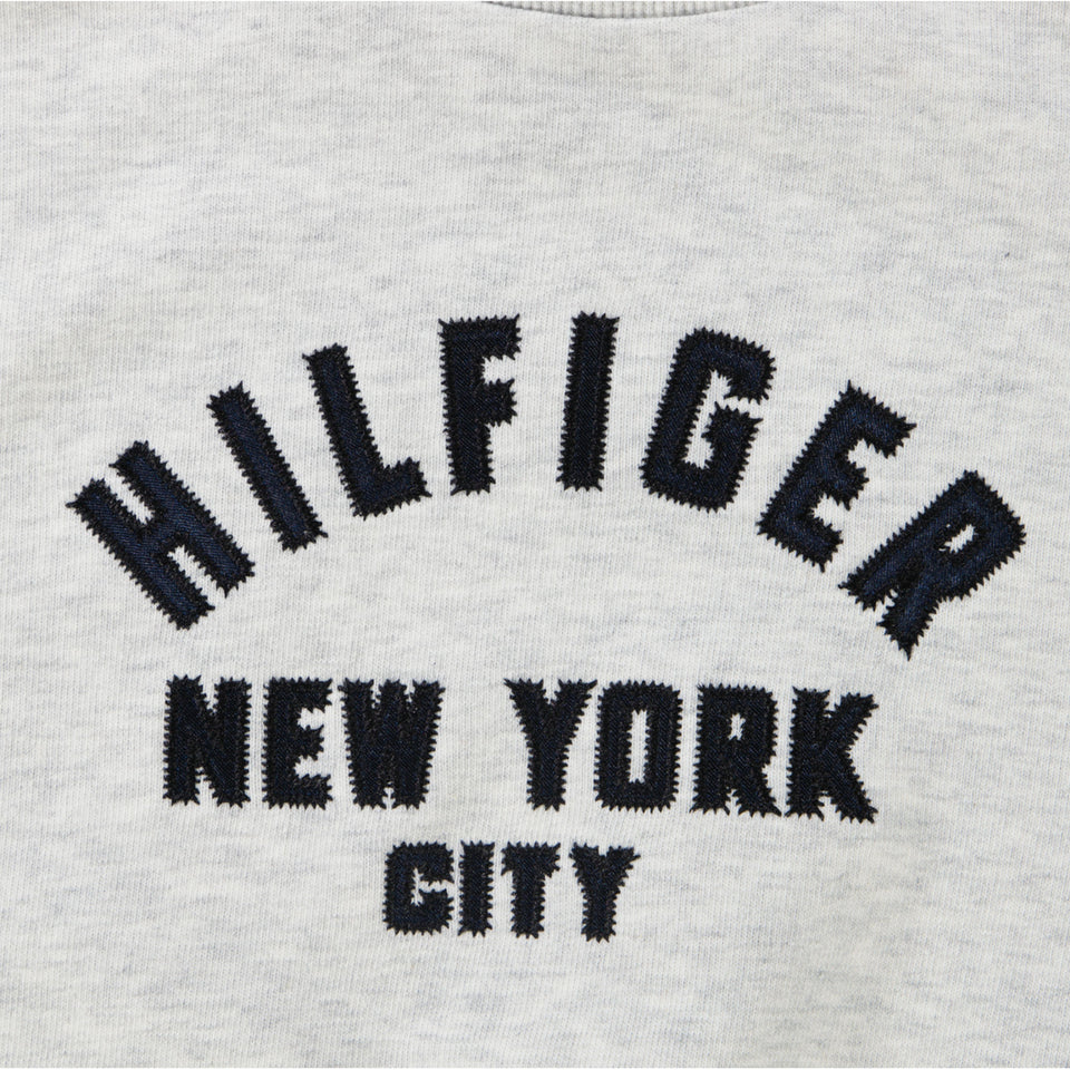 Tommy Hilfiger Kinder Mädchen Pullover Grauweiß