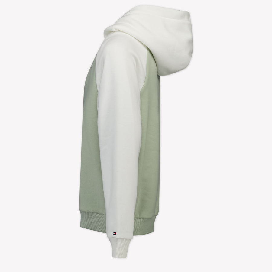 Tommy Hilfiger Enfant Unisexe Pull Vert-Clair