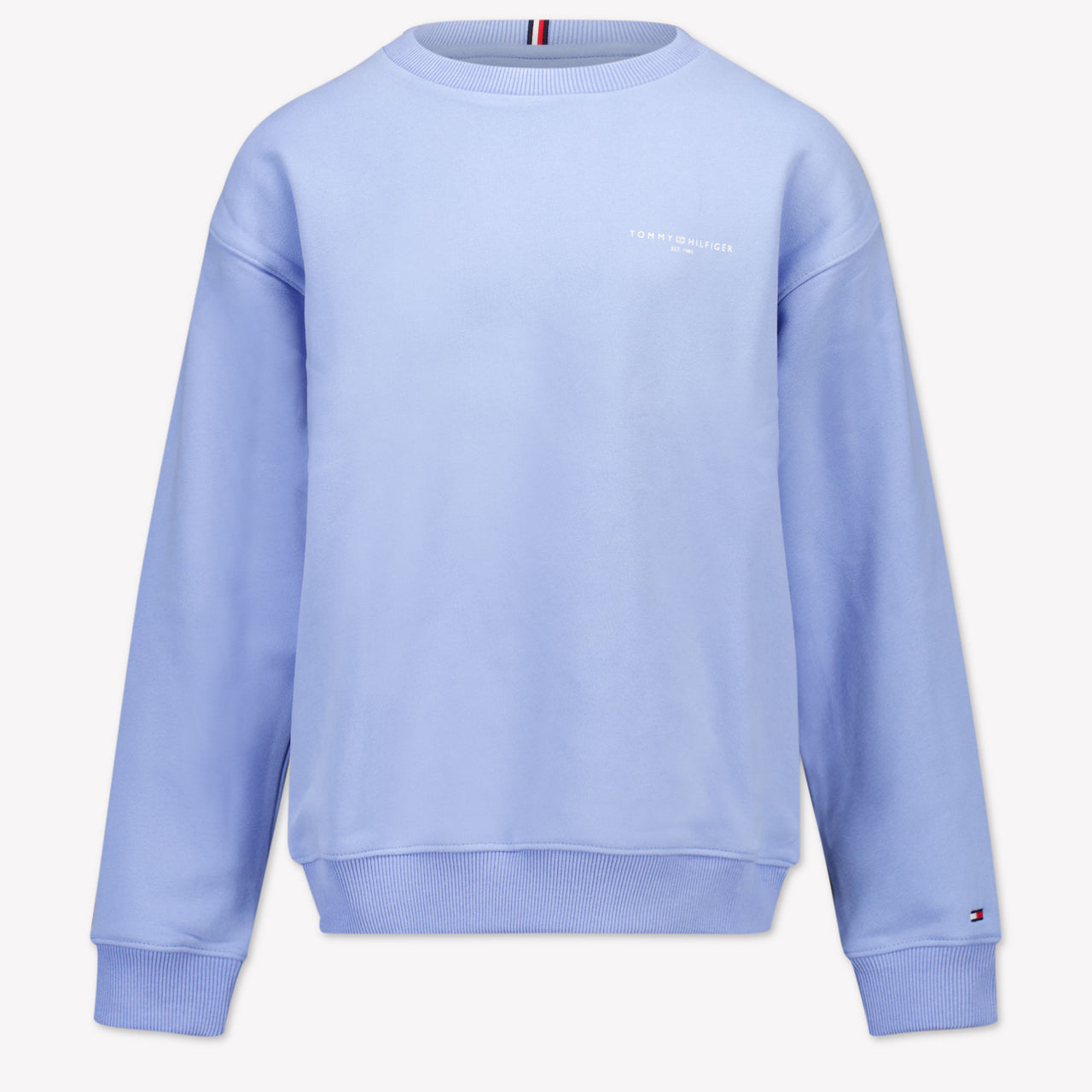 Tommy Hilfiger Enfant Unisexe Pull Bleu Clair