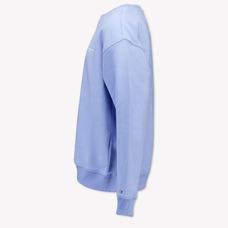 Tommy Hilfiger Enfant Unisexe Pull Bleu Clair