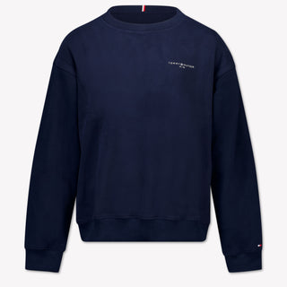 Tommy Hilfiger Kinder Unisex Trui In Navy
