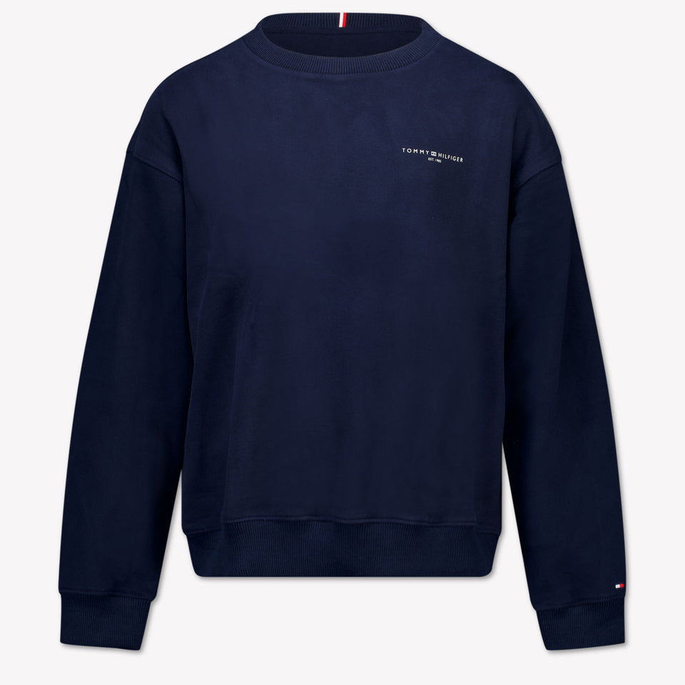 Tommy Hilfiger Ragazzo Unisex Maglione in Navy