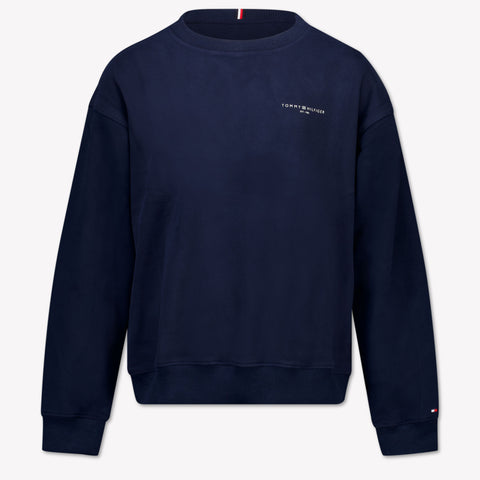 Tommy Hilfiger Niño Unisex Suéter en Navy