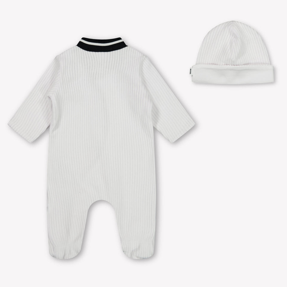 Boss Bebé Chicos Traje de caja Blanco