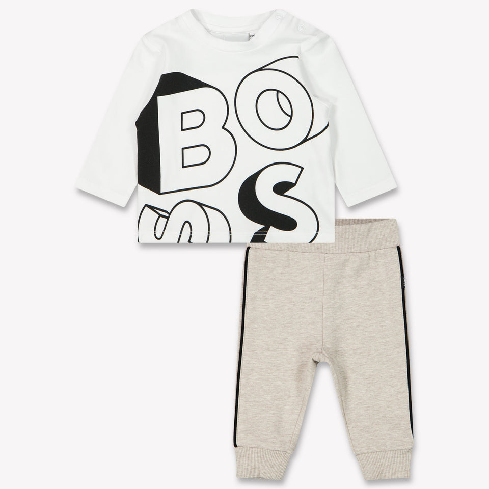 Boss Bébé Garçons Costume de jogging Beige Clair