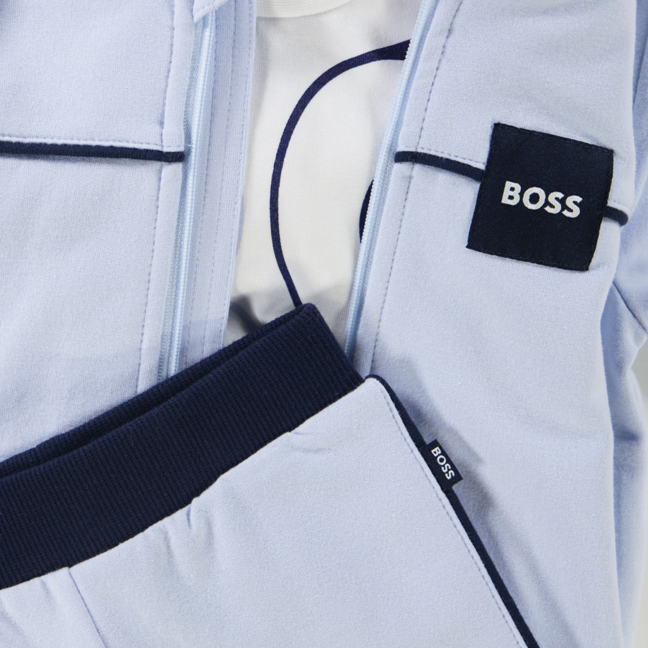 Boss Bébé Garçons Costume de jogging Bleu Clair