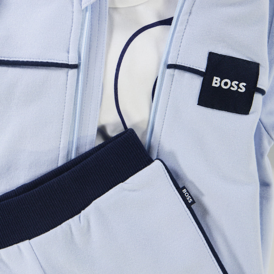 Boss Bébé Garçons Costume de jogging Bleu Clair