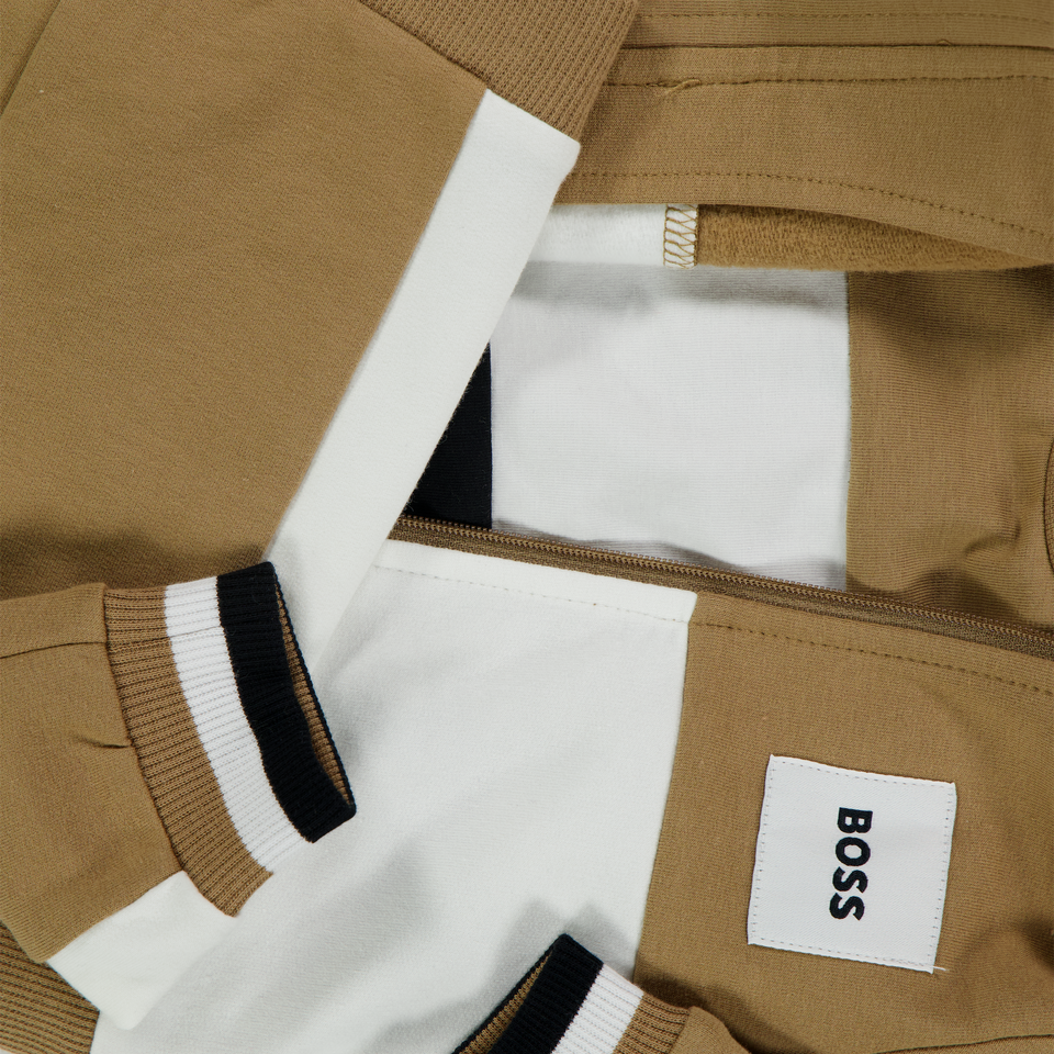 Boss Bebé Chicos Traje de trote Camel