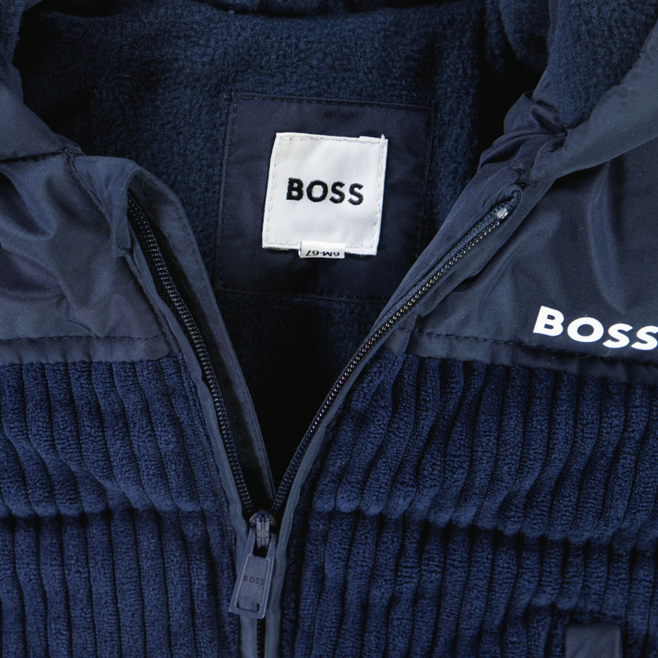 Boss Bébé Garçons Veste d'hiver Navy
