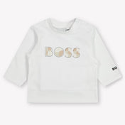 Boss Bebé Chicos Camiseta en Blanco