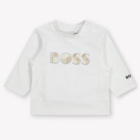 Boss Bebé Chicos Camiseta en Blanco