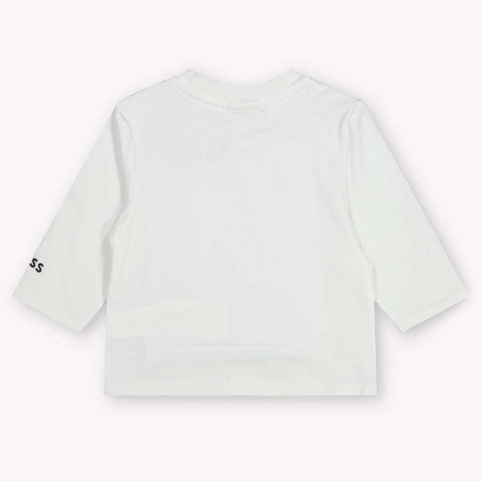 Boss Bebé Chicos Camiseta en Blanco