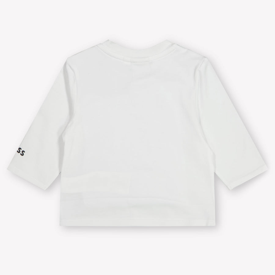 Boss Bebé Chicos Camiseta en Blanco
