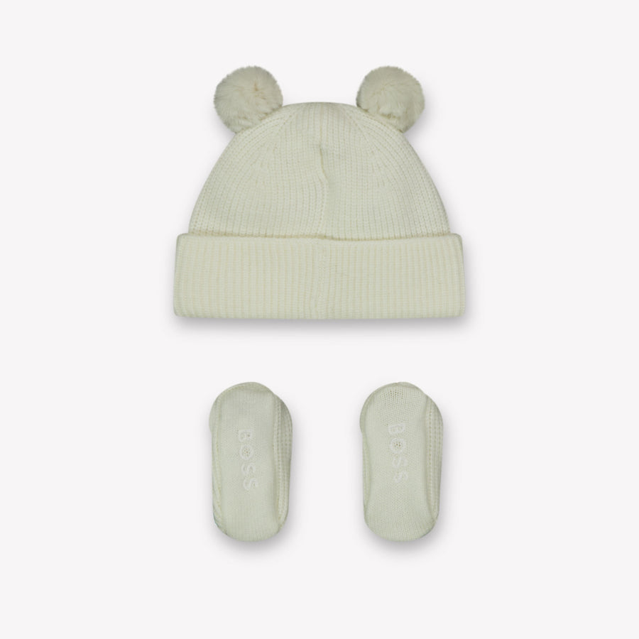 Boss Bébé Garçons Chapeau en blanc