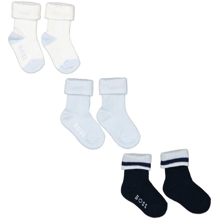 Boss Bébé Garçons Faire des chaussettes Bleu Clair