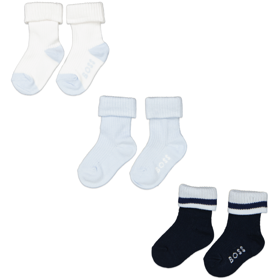 Boss Bébé Garçons Faire des chaussettes Bleu Clair