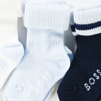 Boss Bébé Garçons Faire des chaussettes Bleu Clair