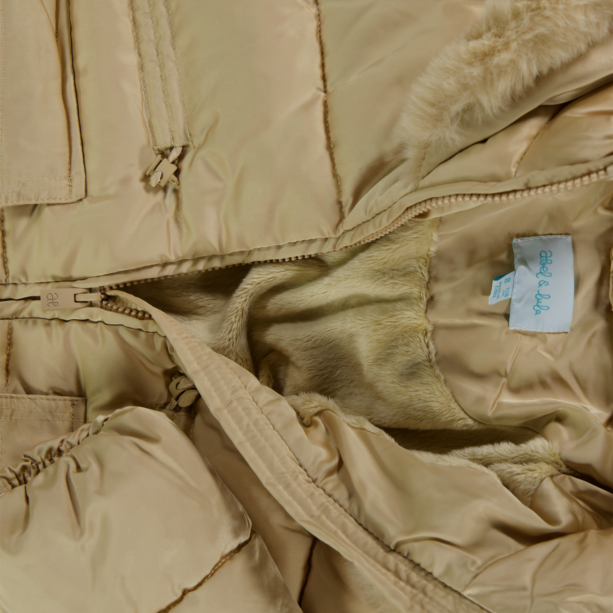 Abel & Lula Kinder Mädchen Winterjacke Beige