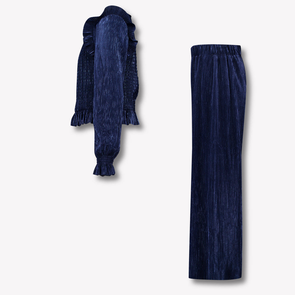 Abel & Lula Kinder Meisjes Setje In Navy