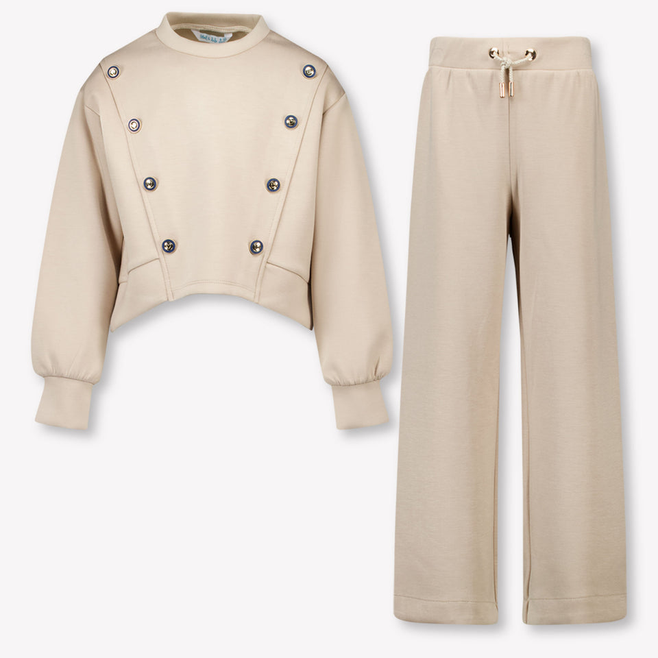 Abel & Lula Niño Chicas Traje de trote Beige