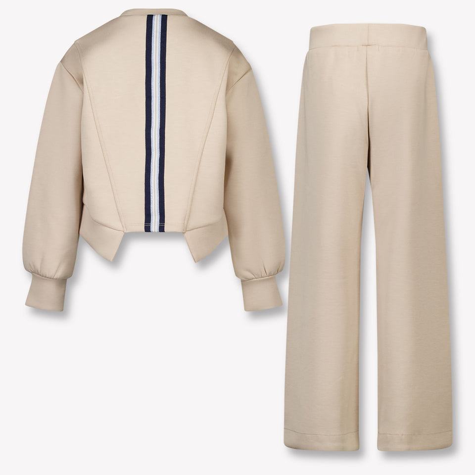 Abel & Lula Niño Chicas Traje de trote Beige