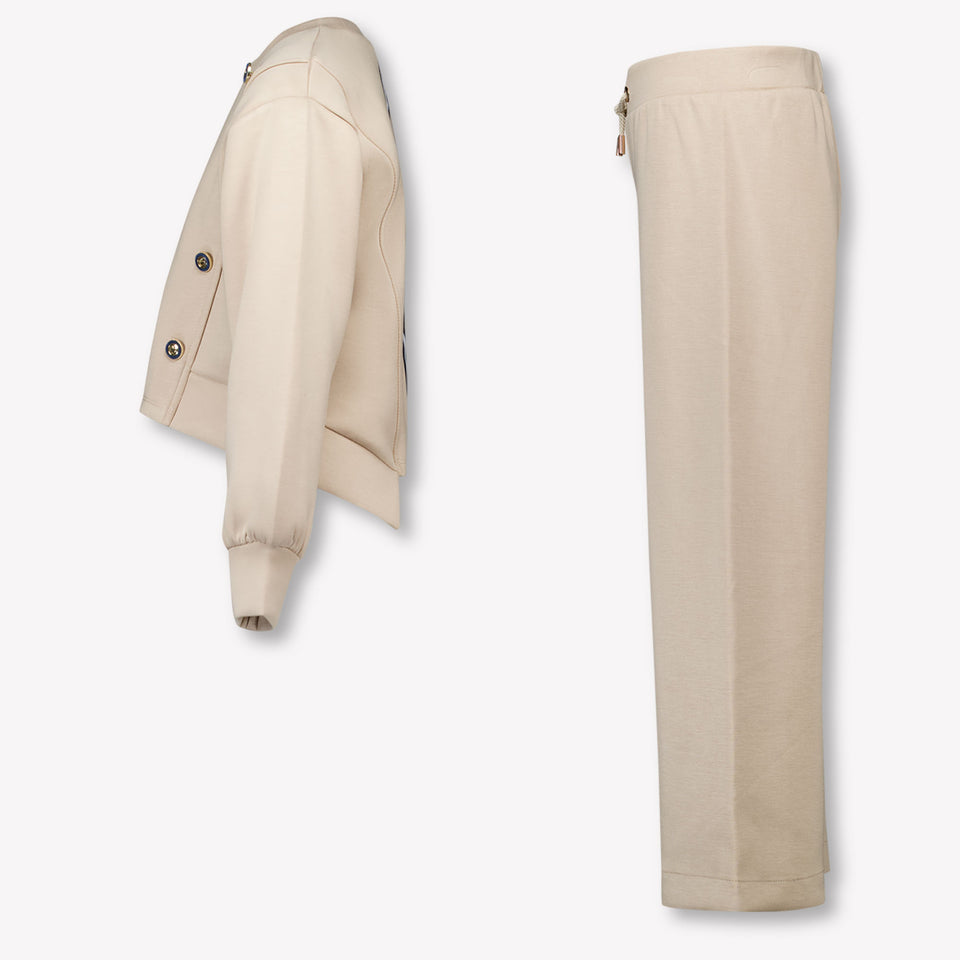 Abel & Lula Niño Chicas Traje de trote Beige
