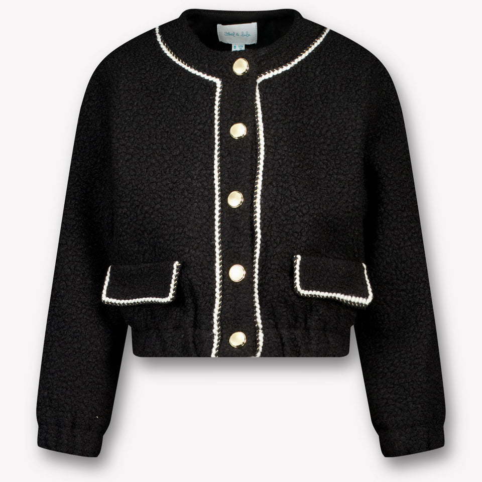 Abel & Lula Enfant Filles Veste Noir