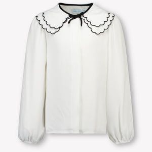Abel & Lula Ragazzo Ragazze Camicetta dentro Off White