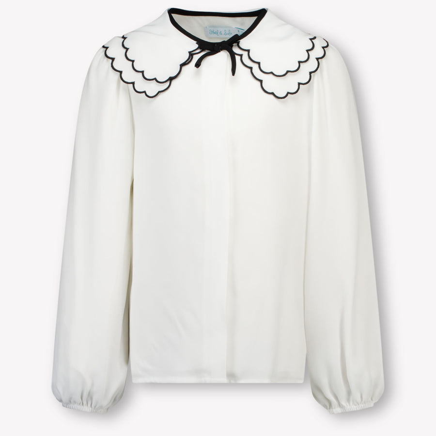Abel & Lula Ragazzo Ragazze Camicetta dentro Off White