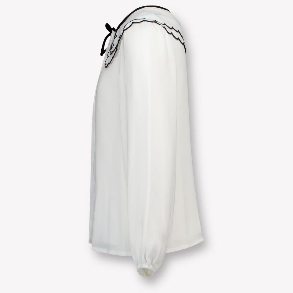 Abel & Lula Kinder Mädchen Bluse reGrauweiß