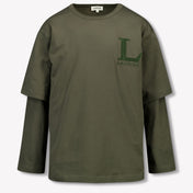 Lanvin Kids Boys T-Shirt In Army