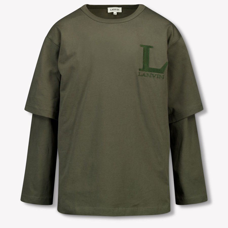Lanvin Kinder Garçons T-shirt Armée