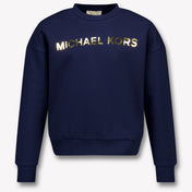 Michael Kors Niño Chicas Suéter en Navy