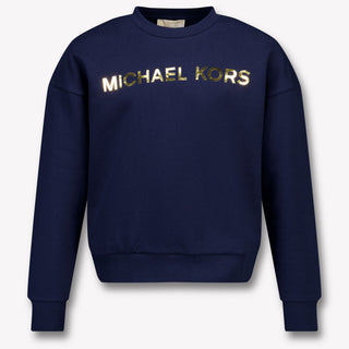 Michael Kors Niño Chicas Suéter en Navy