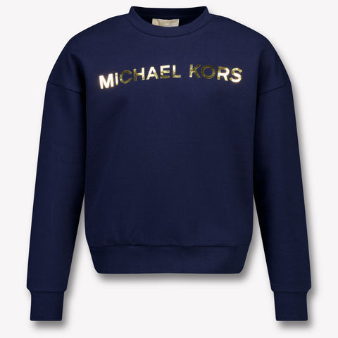 Michael Kors Niño Chicas Suéter en Navy