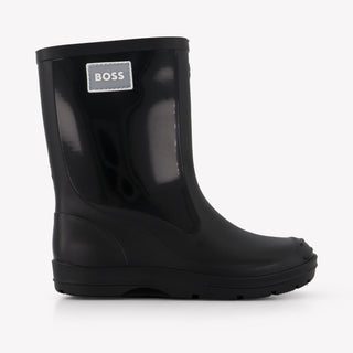 Boss Jungen Stiefel Schwarz