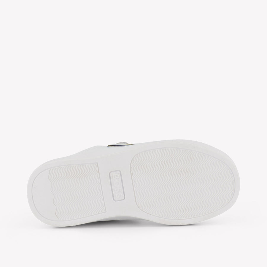 Boss Garçons Baskets Blanc