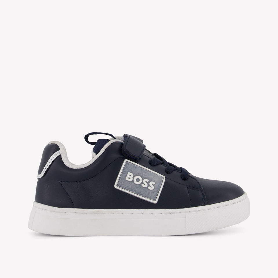 Boss Garçons Baskets Navy