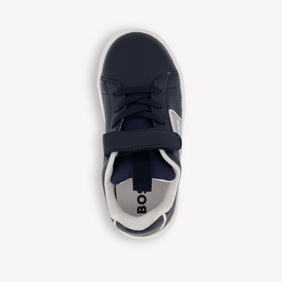 Boss Garçons Baskets Navy