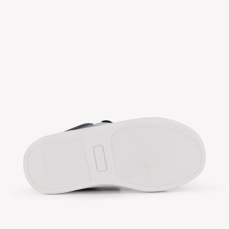 Boss Garçons Baskets Navy