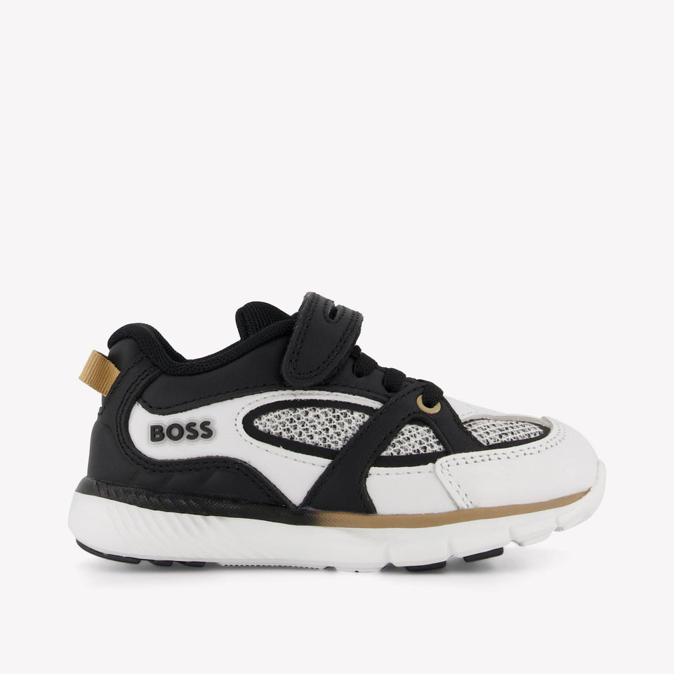 Boss Garçons Baskets Blanc