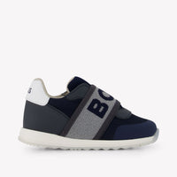 Boss Garçons Baskets Navy