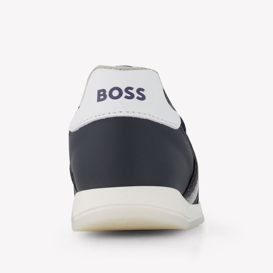 Boss Garçons Baskets Navy