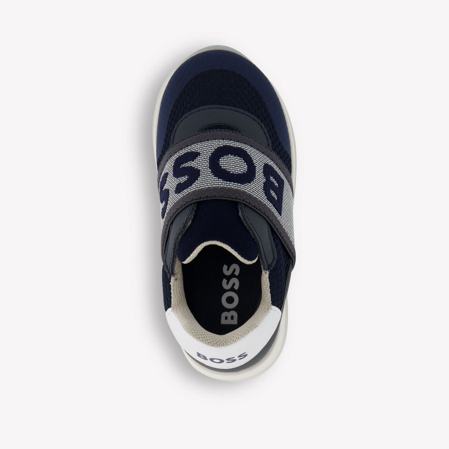 Boss Garçons Baskets Navy
