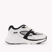 Boss Garçons Baskets Blanc