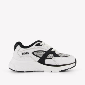 Boss Garçons Baskets Blanc