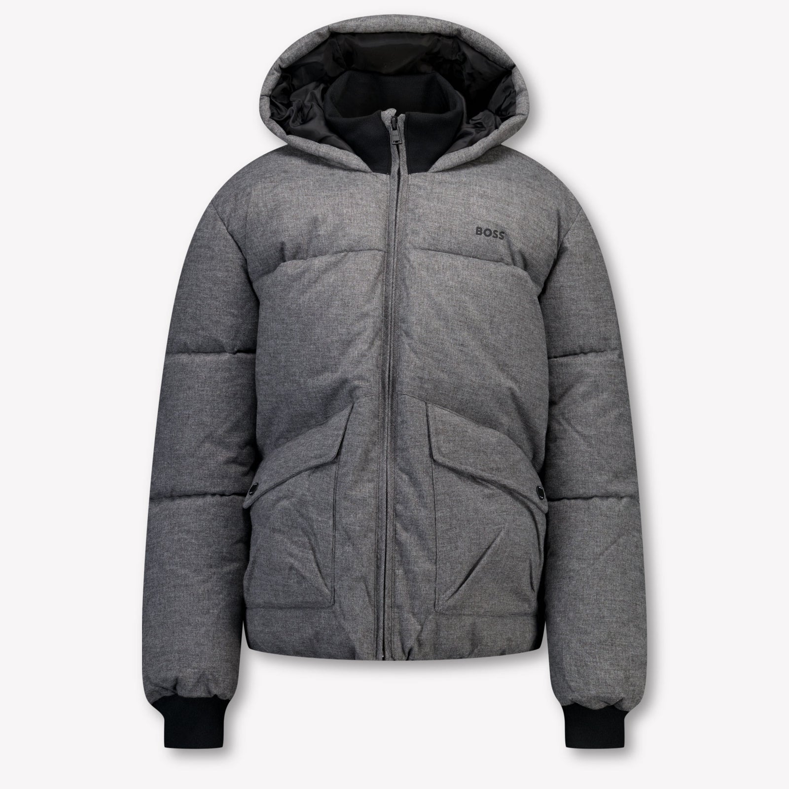 Boss Kinder Jungen Winterjacke Antraciet