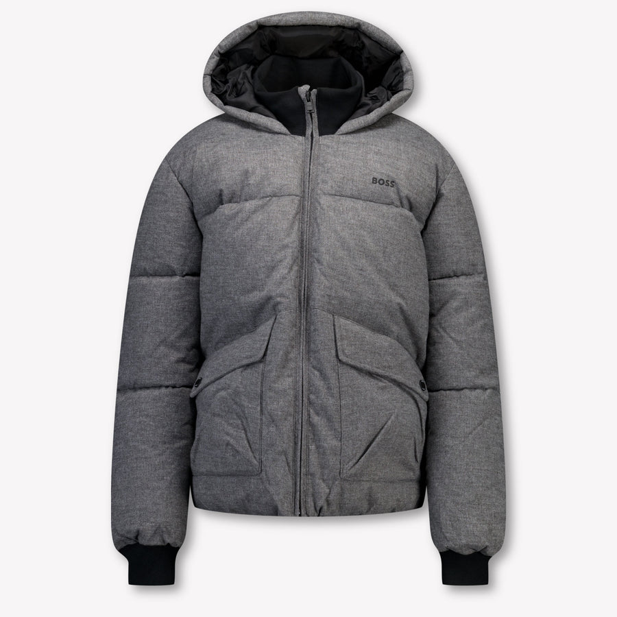 Boss Enfant Garçons Veste d'hiver Anthracite