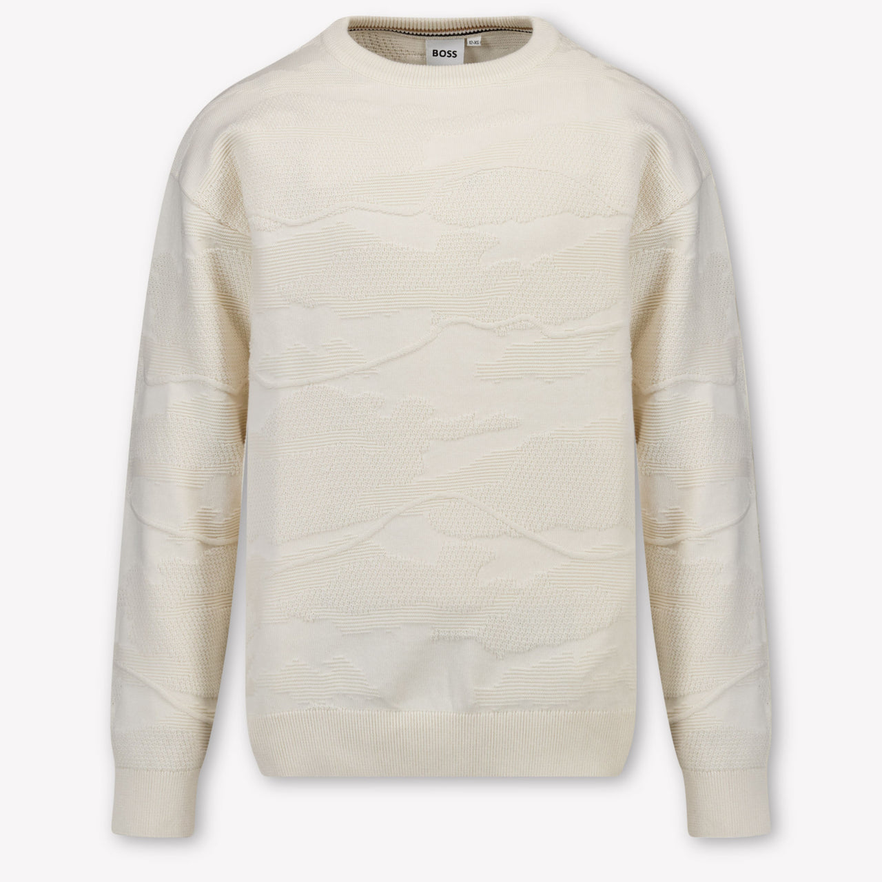 Boss Enfant Garçons Pull Beige Clair