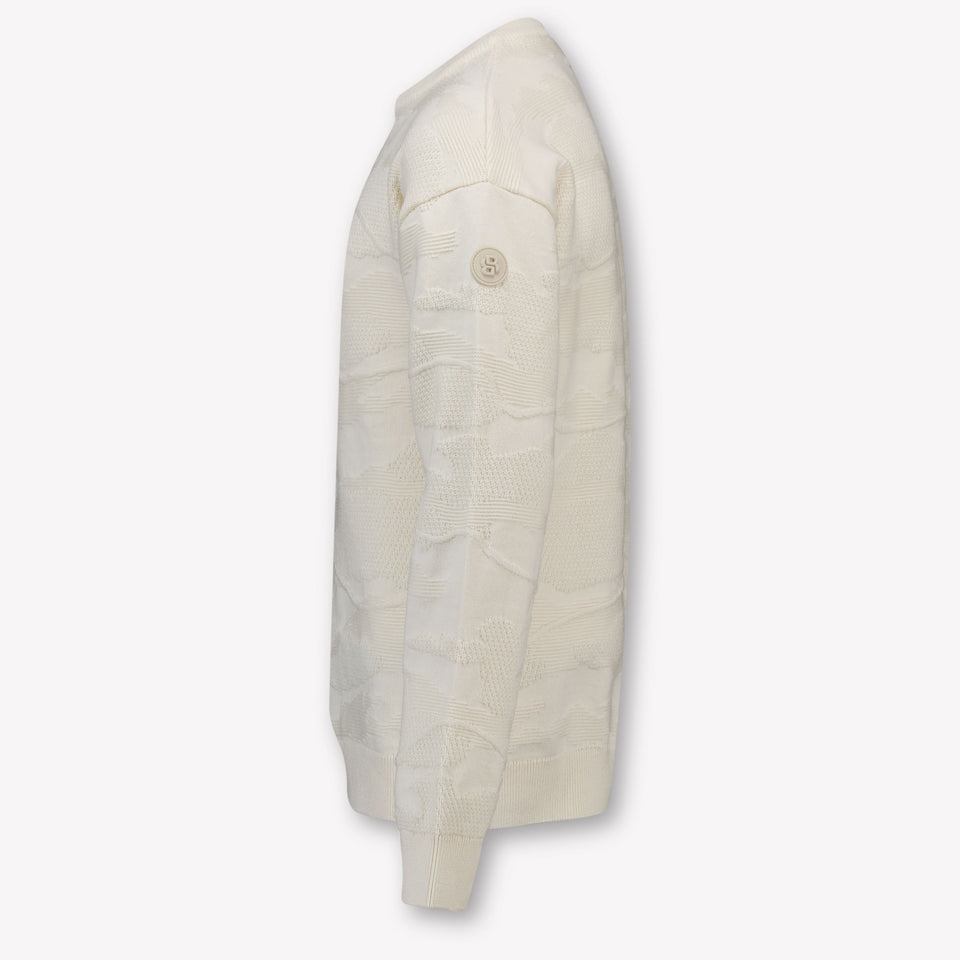 Boss Niño Chicos Suéter en Beige claro